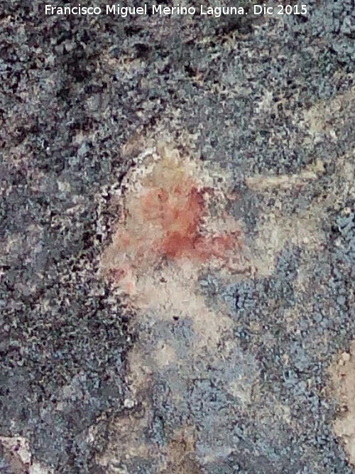 Pinturas rupestres de la Cueva de la Graja-Grupo XVIII - Pinturas rupestres de la Cueva de la Graja-Grupo XVIII. Mancha inferior