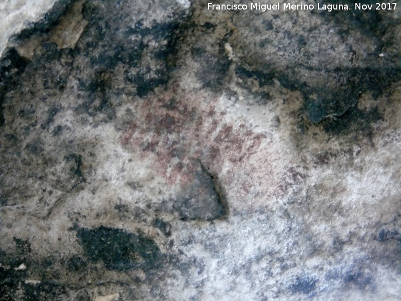 Pinturas rupestres de la Cueva de la Graja-Grupo VII - Pinturas rupestres de la Cueva de la Graja-Grupo VII. Ramiforme