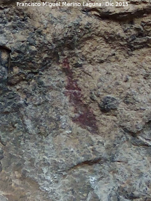 Pinturas rupestres de la Cueva de la Graja-Grupo XIV - Pinturas rupestres de la Cueva de la Graja-Grupo XIV. Barra vertical superior
