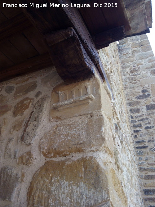Castillo de Lopera. Torre de Santa Mara - Castillo de Lopera. Torre de Santa Mara. Zapata y mnsula del porche