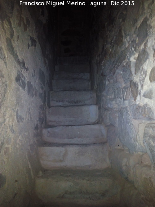 Castillo de Lopera. Torre de San Miguel - Castillo de Lopera. Torre de San Miguel. Escaleras