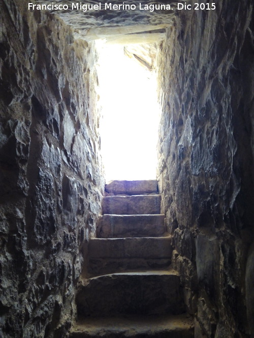 Castillo de Lopera. Torre de San Miguel - Castillo de Lopera. Torre de San Miguel. Escaleras