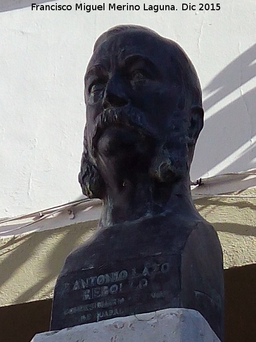 Monumento a Antonio Lazo Rebollo - Monumento a Antonio Lazo Rebollo. Busto