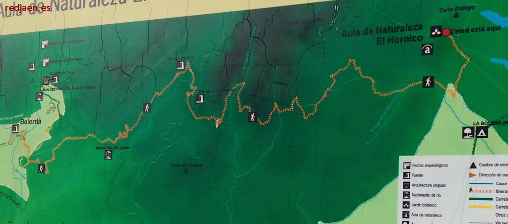 Sendero El Hornico - Belerda - Sendero El Hornico - Belerda. Mapa