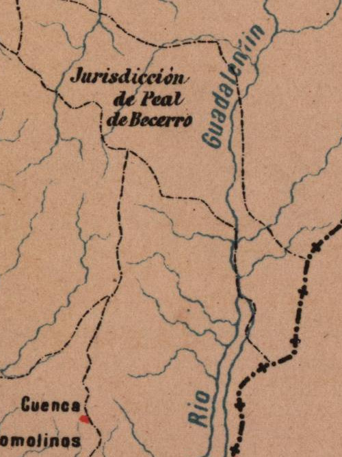 Río Guadalentín - Río Guadalentín. Mapa 1885