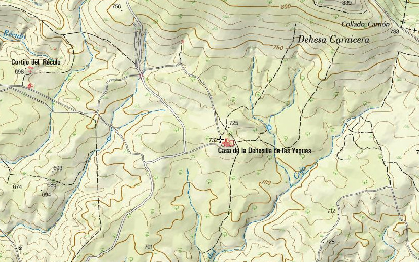 Dehesa de las Yeguas - Dehesa de las Yeguas. Mapa