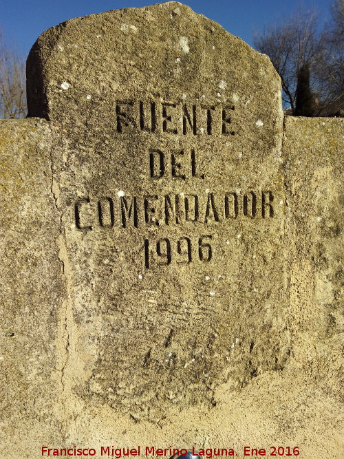 Fuente del Comendador - Fuente del Comendador. Inscripcin