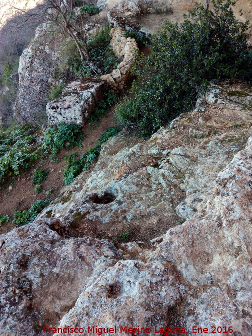 Abrigo del Carnero - Abrigo del Carnero. Hueco de poste