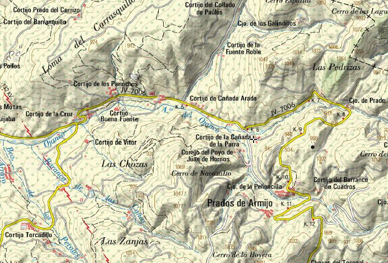 Cortijo de la Caada de la Parra - Cortijo de la Caada de la Parra. Mapa