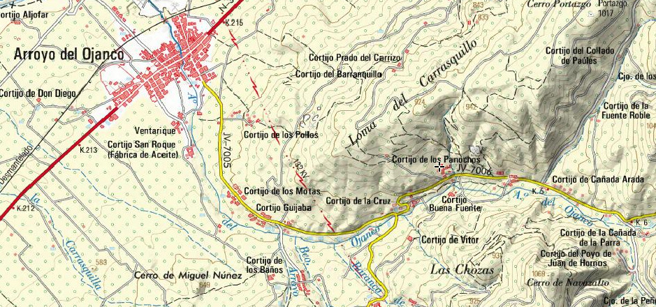 Aldea Los Panochos - Aldea Los Panochos. Mapa