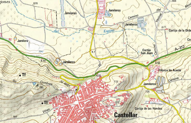 Calzada de las Veguillas - Calzada de las Veguillas. Mapa