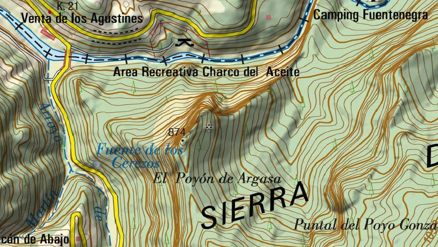 Poyn de Argasa - Poyn de Argasa. Mapa