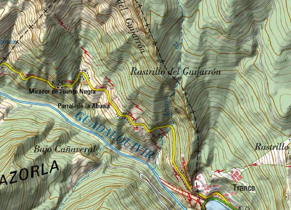 Mirador Fuente Negra - Mirador Fuente Negra. Mapa