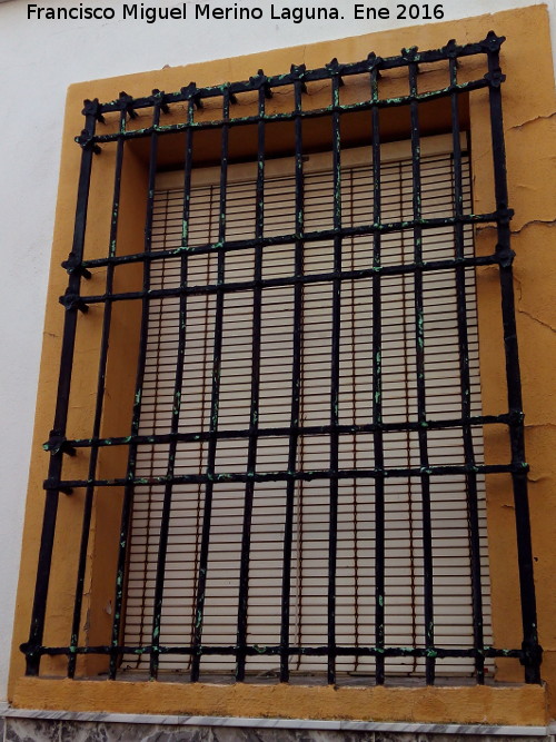 Casa de la Calle Joaqun Ruiz lvarez n 9 - Casa de la Calle Joaqun Ruiz lvarez n 9. Reja de rosetas