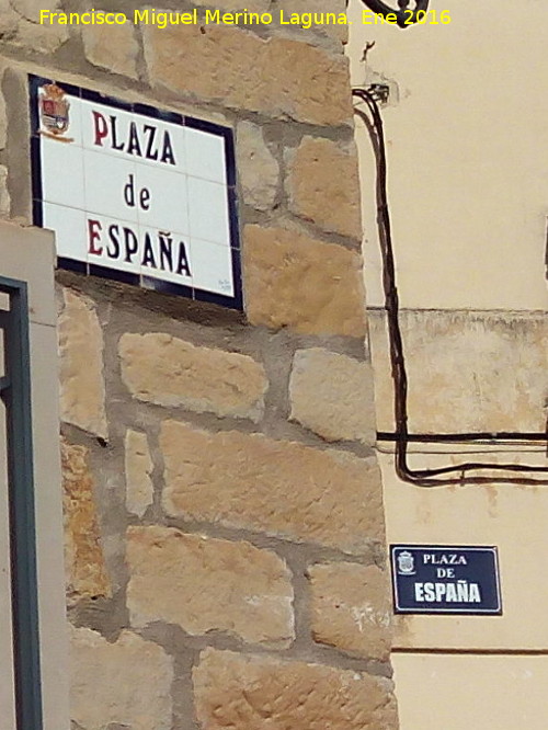Plaza de Espaa - Plaza de Espaa. Placas