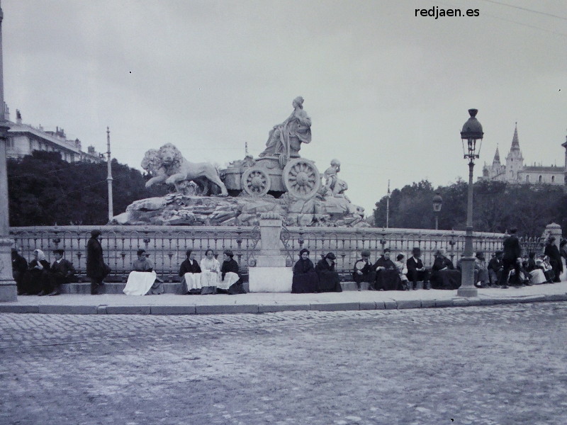 Fuente de Cibeles - Fuente de Cibeles. 1920 foto de Antonio Linares Arcos