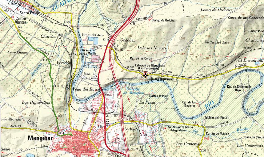 Aldea Las Palomeras - Aldea Las Palomeras. Mapa