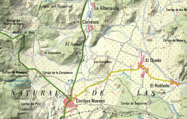 Cerro Cortijillo - Cerro Cortijillo. Mapa