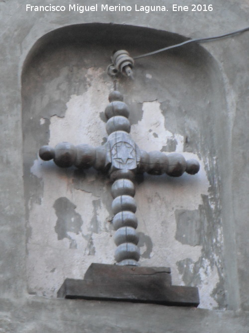 Hornacina de la Cruz de la Estrella de David - Hornacina de la Cruz de la Estrella de David. Hornacina y cruz