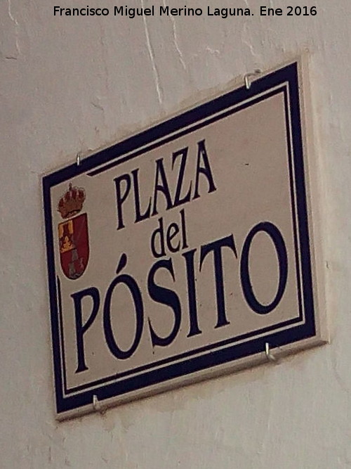 Plaza del Psito - Plaza del Psito. Placa