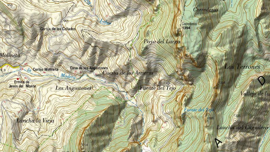 Paraje Fuente del Tejo - Paraje Fuente del Tejo. Mapa