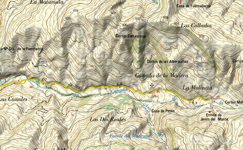 Caada de la Madera - Caada de la Madera. Mapa