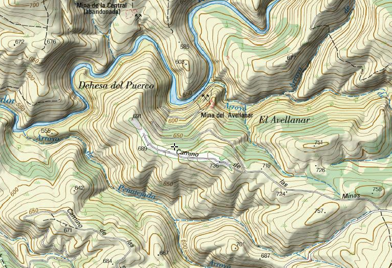 Camino de las Minas - Camino de las Minas. Mapa