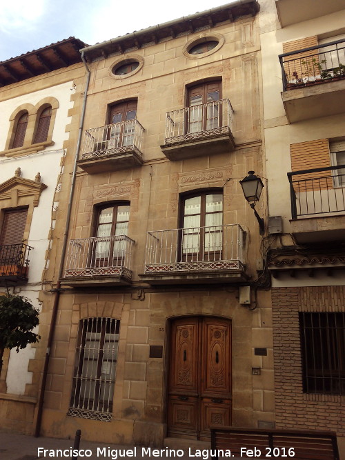 Casa de la Calle Ancha n 33 - Casa de la Calle Ancha n 33. Fachada