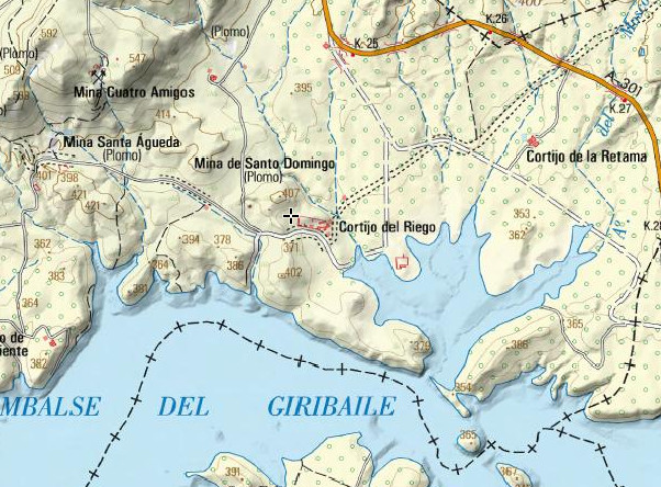 Cortijo General Riego - Cortijo General Riego. Mapa