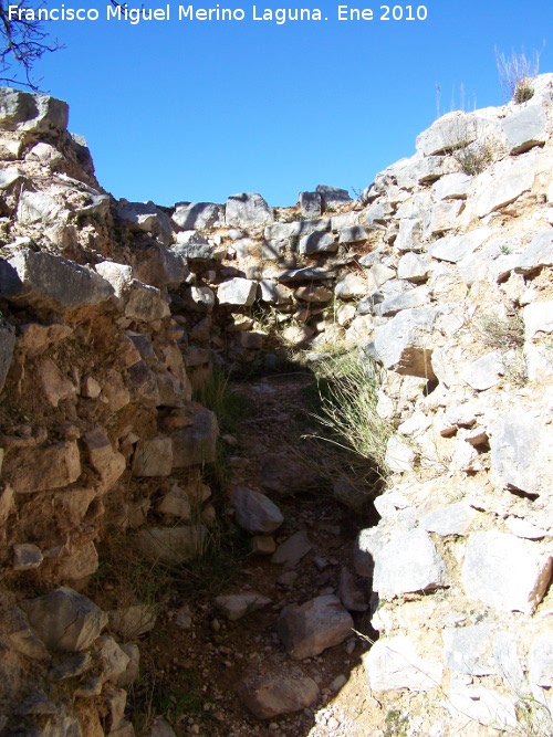 Castillo de Otiar. Torren Oeste del Alcazarejo - Castillo de Otiar. Torren Oeste del Alcazarejo. Azotea