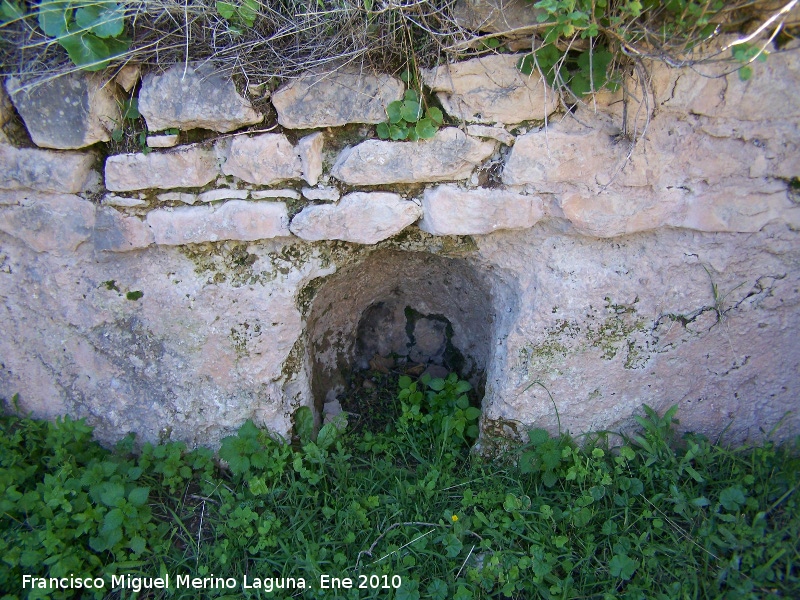 Castillo de Otiar. Habitculo - Castillo de Otiar. Habitculo. Hornacina