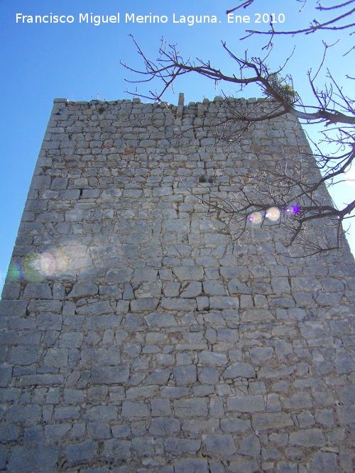 Castillo de Otiar. Torre del Homenaje - Castillo de Otiar. Torre del Homenaje. Lado Sur con su matacn