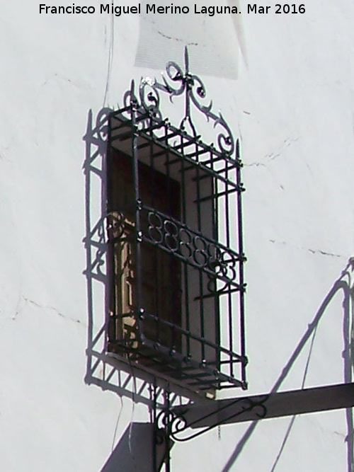 Casa de la Calle Campanas n 14 - Casa de la Calle Campanas n 14. Reja de rosetas
