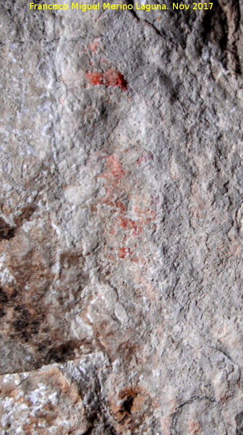 Pinturas rupestres de la Pea III - Pinturas rupestres de la Pea III. Restos