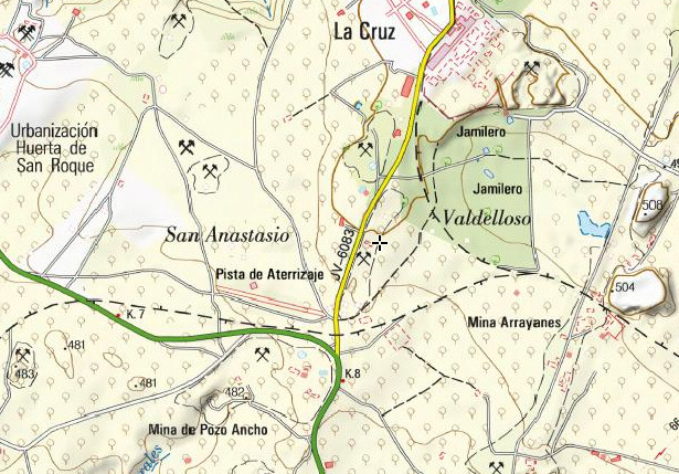 Pozo de Valdelloso - Pozo de Valdelloso. Mapa