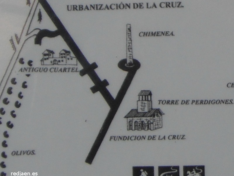 Chimenea del Poblado de la Cruz - Chimenea del Poblado de la Cruz. Plano de Javier Herrera