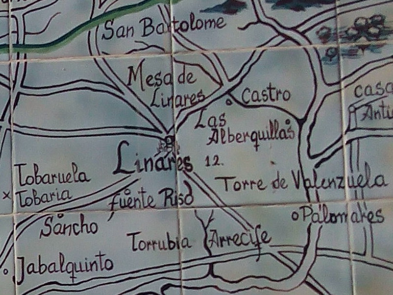 Ermita de San Bartolom - Ermita de San Bartolom. Mapa de Bernardo Jurado. Casa de Postas - Villanueva de la Reina
