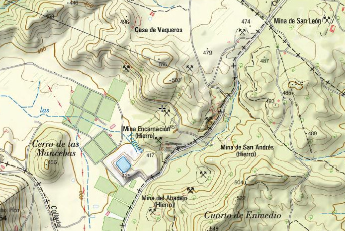 Mina Norte de la Encarnacin - Mina Norte de la Encarnacin. Mapa
