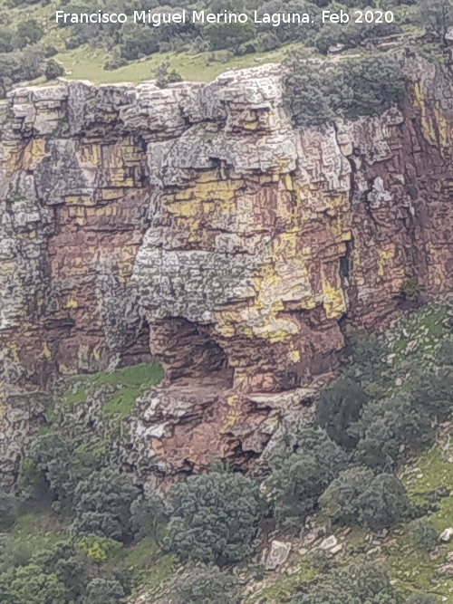 Pinturas rupestres de la Morciguilla de la Cepera II - Pinturas rupestres de la Morciguilla de la Cepera II. Desde el Cerro de la Caldera