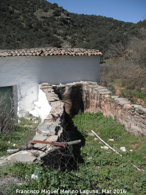 Molino de la Ballestera - Molino de la Ballestera. Caz