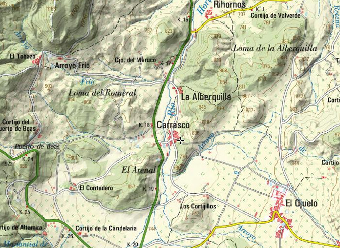 Aldea Carrasco - Aldea Carrasco. Mapa