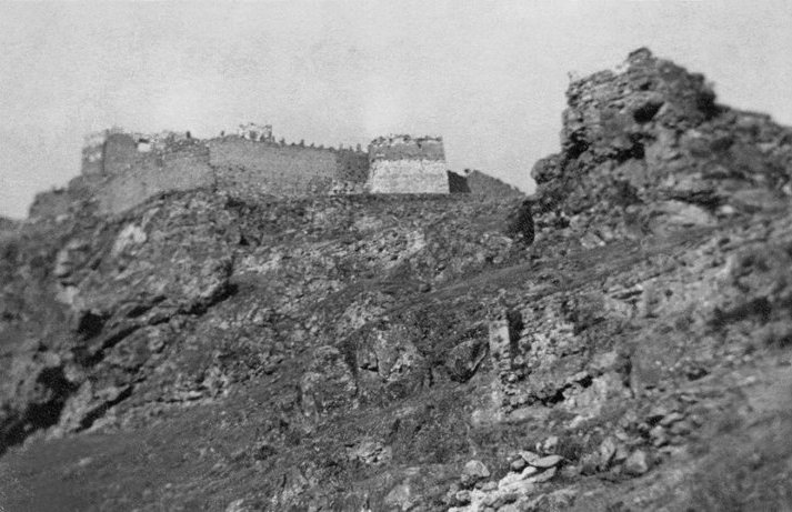 Muralla de Segura de la Sierra - Muralla de Segura de la Sierra. Foto antigua