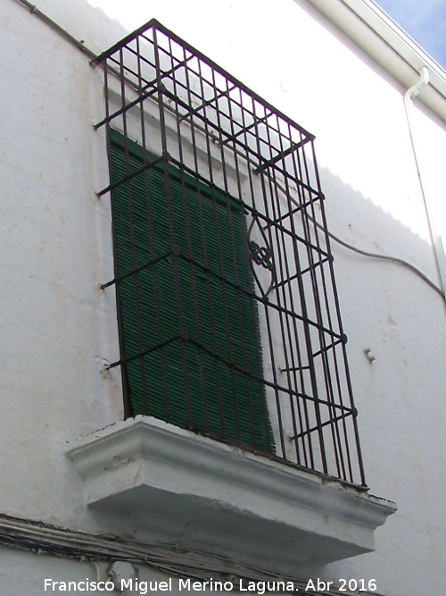 Casa de la Calle Martnez Montas n 17 - Casa de la Calle Martnez Montas n 17. Reja de rosetas