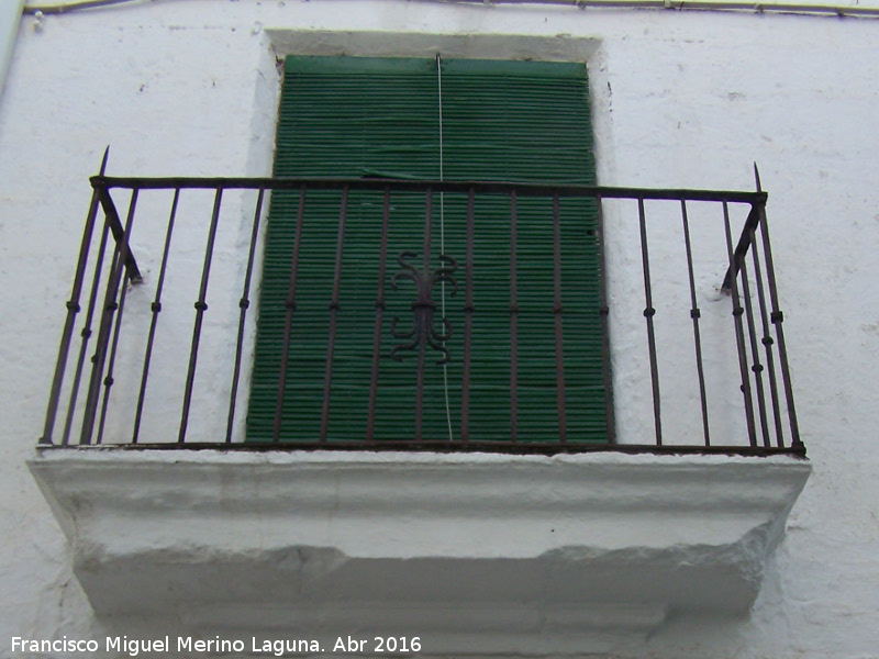 Casa de la Calle Martnez Montas n 17 - Casa de la Calle Martnez Montas n 17. Balcn izquierdo