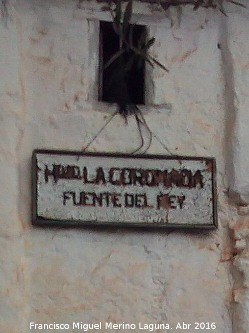 Casa de la Hermandad de la Coronada - Casa de la Hermandad de la Coronada. Cartel