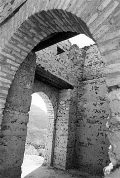 Puerta de Catena - Puerta de Catena. Foto antigua. Reconstruido