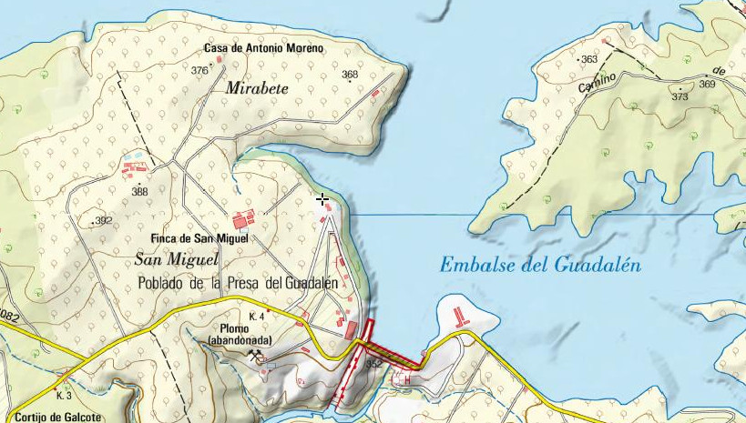 Casera del Guadaln - Casera del Guadaln. Mapa