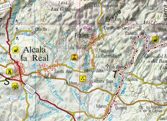 Aldea Las Parras - Aldea Las Parras. Mapa