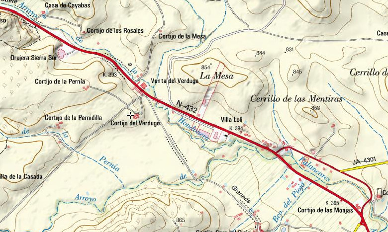 Cortijo del Verdugo - Cortijo del Verdugo. Mapa