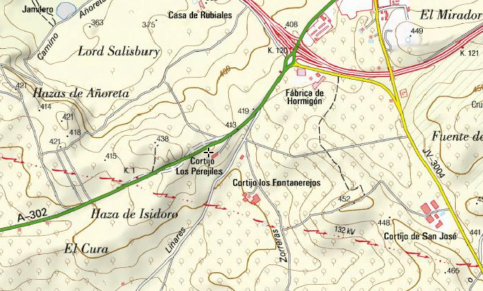 Cortijo Los Perejiles - Cortijo Los Perejiles. Mapa